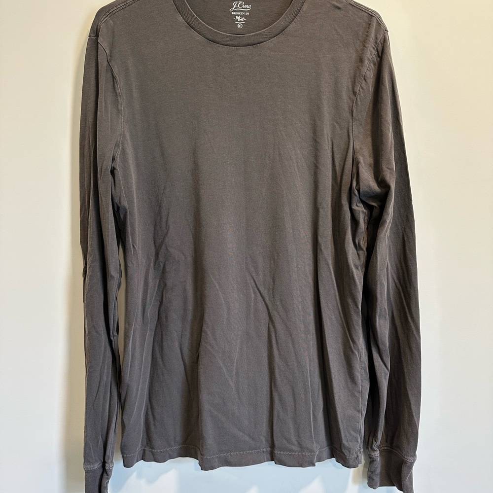 J.crew Broken-In Men's Long Sleeve Shirt - Gray